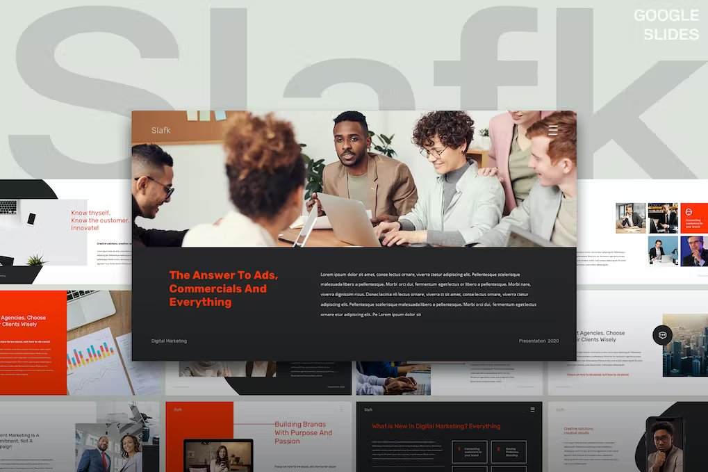 SLAFK - Digital Marketing Google Slides Template